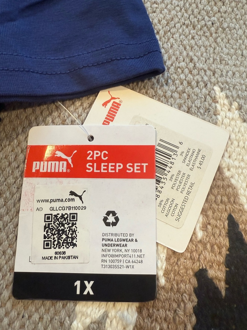 Puma women’s 2pc sleep set - Picture 2 of 2
